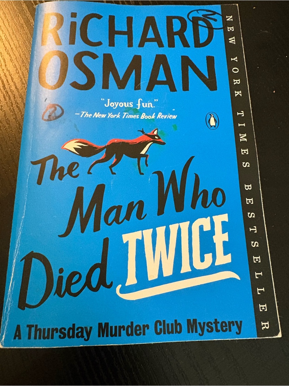 Richard Osman - The Man Who Died Twice (Blue Cover)